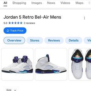 Jordan 5 retro Bel Air